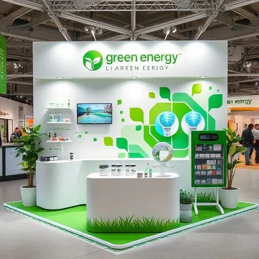 Stylized abstract visualization of clean energy flowing through a vibrant ecosystem.